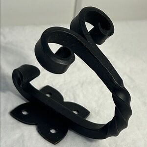 Vintage Wall Hook Black Decorative metal Classic Scroll Design door hanging